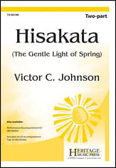 Hisakata Two-Part choral sheet music cover